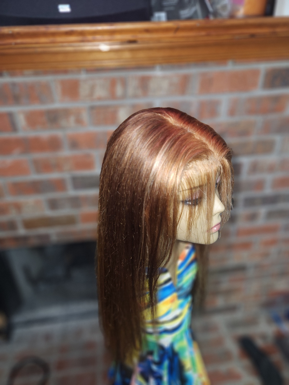 Pre-everything Long Straight Wig in Auburn Brown - Human Blend